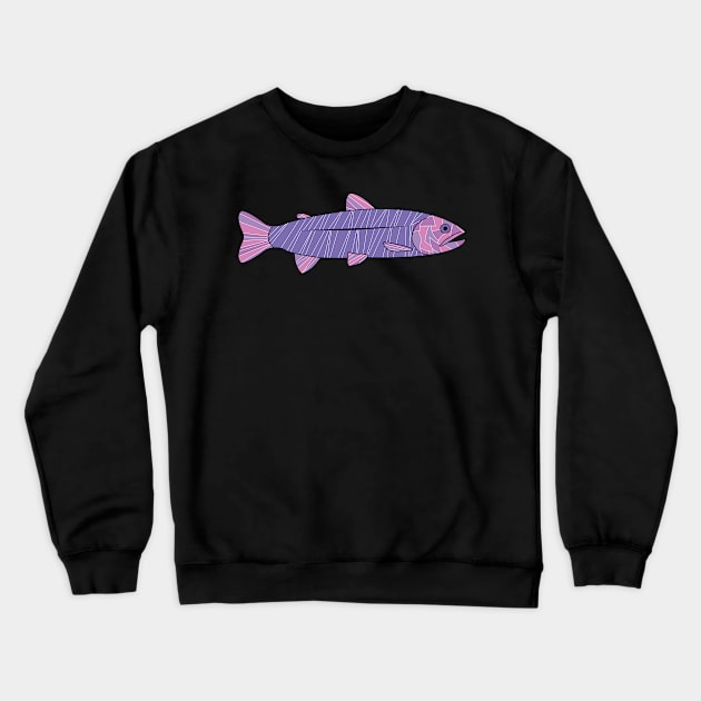 Trout Crewneck Sweatshirt by Kali Farnsworth